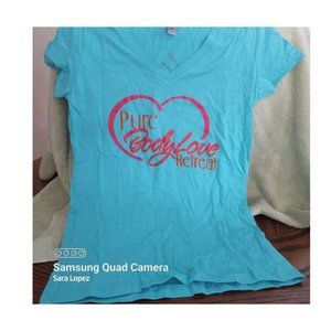 Ladies teal blue Tshirt